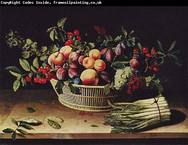 Louise Moillon Weintrauben, apfel und Melonen